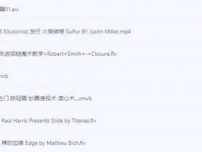 《魔术教程大合集》 [珍藏系列教程] [200G视频教程]