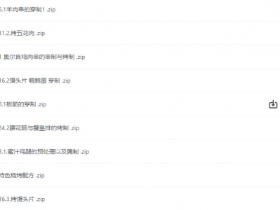 100多种《食材烧烤技术》[附.配方视频][部分需解压]